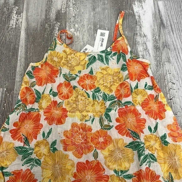 Zara Ruffled Linen Blend Dress